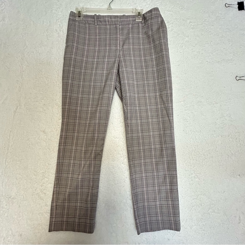 Calvin Klein‎ Brown Plaid Pants Womens Size 8